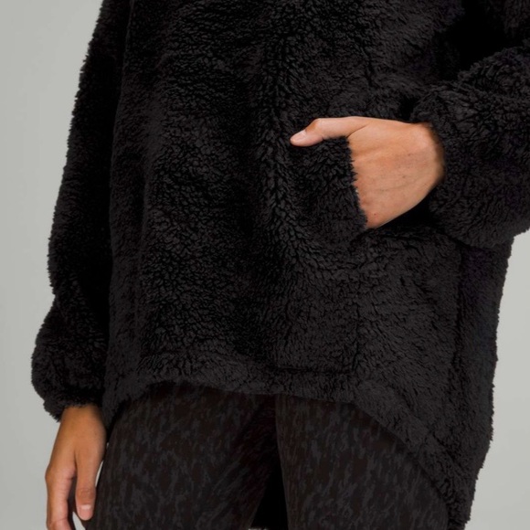 Lululemon Warmth Restore Long Pullover Jacket Black Size 2 NWOT Retired Sherpa - Picture 5 of 9